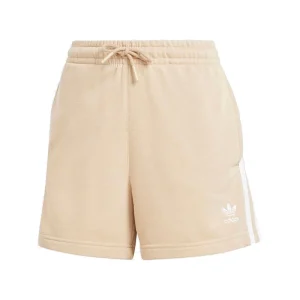 (WMNS) adidas Adicolor 3-Stripes French Terry Shorts Asia Sizing 'Beige White' IY2159