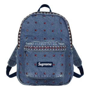 Supreme x B.B. Simon Denim Backpack SS25 'Washed Indigo' SS25B37-WASHED-INDIGO