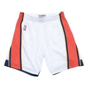 Mitchell & Ness NBA Swingman Shorts Golden State Warriors Home 2009-10 'White Orange' SMSHGS18231-GSWWHIT09
