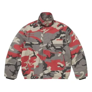 Supreme x Cordura SS26 Twill Utility Jacket 'Red Camo' SUP-SS26-182-RMO