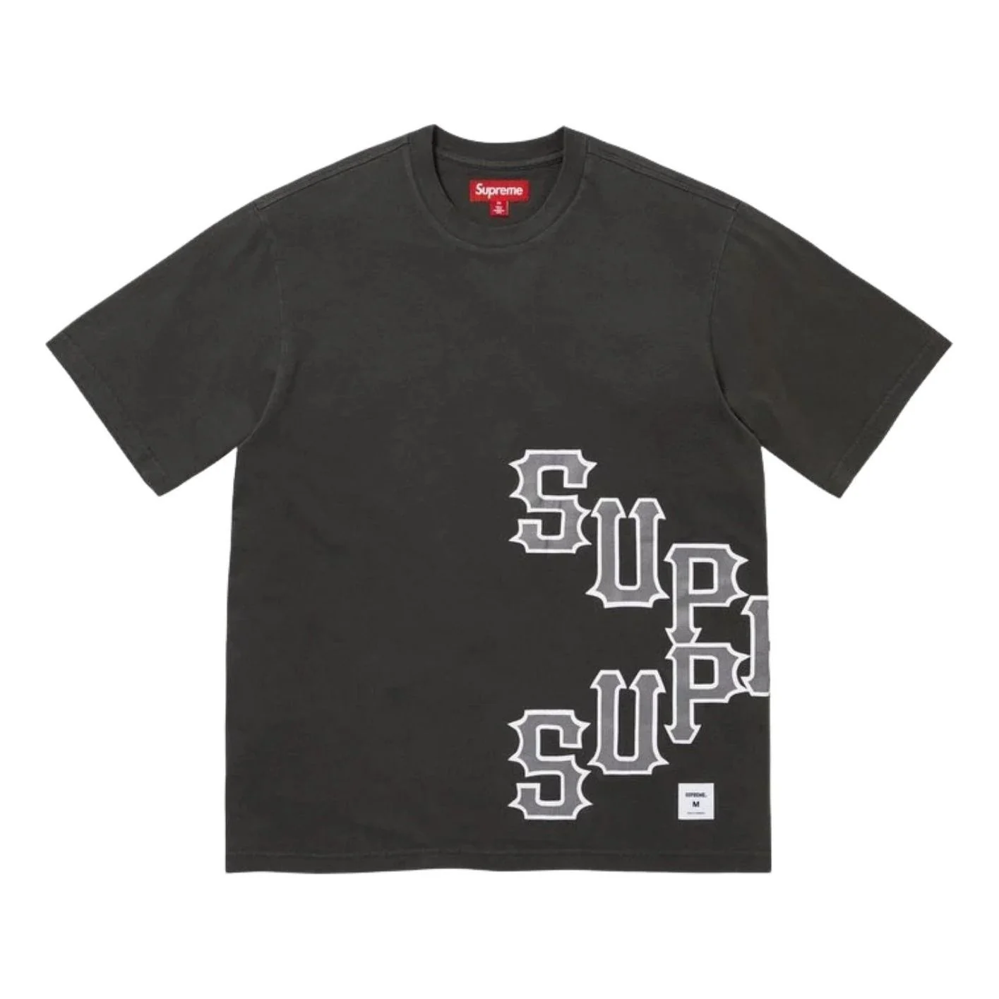 Supreme SS26 Cracked Spellout S/S T-Shirt 'Black' SUP-SS26-060-BLK