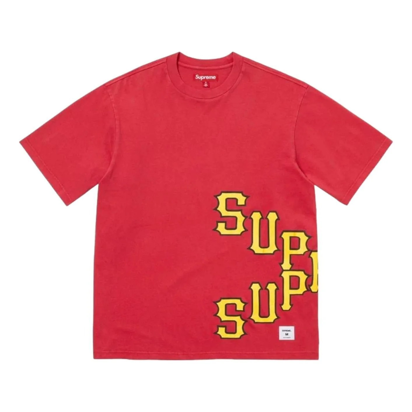 Supreme SS26 Cracked Spellout S/S T-Shirt 'Red' SUP-SS26-060-RED