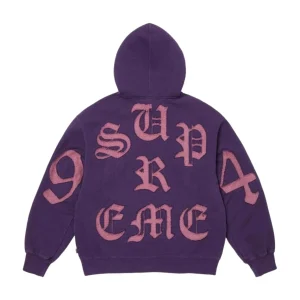 Supreme SS26 Cut Out Zip Up Hooded Sweatshirt 'Purple' SUP-SS26-055-PUR