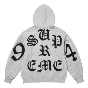 Supreme SS26 Cut Out Zip Up Hooded Sweatshirt 'Heather Grey' SUP-SS26-055-HETRGRY