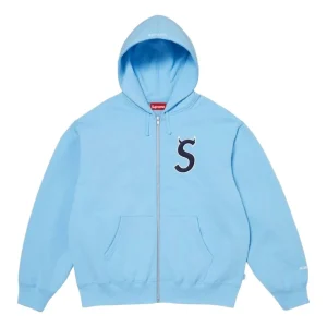 Supreme SS26 Devil S Logo Zip Up Hooded Sweatshirt 'Light Blue' SUP-SS26-134-LHTBLU