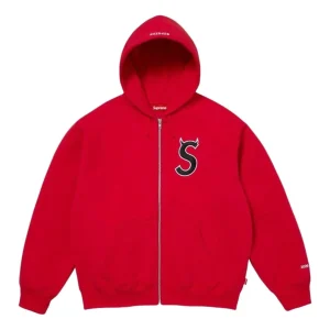 Supreme SS26 Devil S Logo Zip Up Hooded Sweatshirt 'Red' SUP-SS26-134-RED
