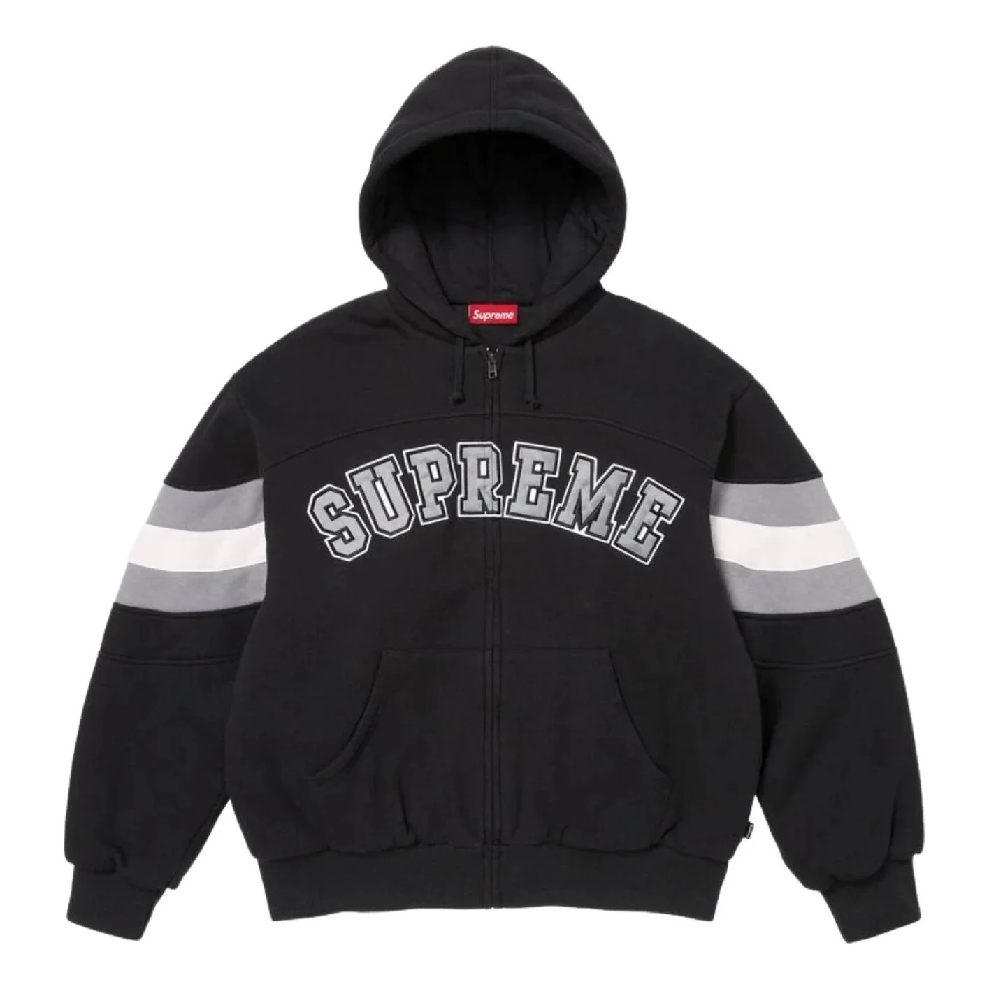 Supreme SS26 Filled Zip Up Hooded Sweatshirt 'Black' SUP-SS26-018-BLK