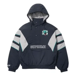 Supreme x SALEM SS26 Half Zip Stadium Jacket 'Navy' SUP-SS26-273-NVY