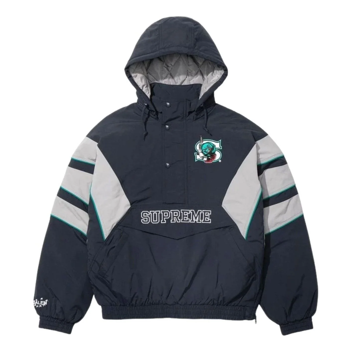 Supreme x SALEM SS26 Half Zip Stadium Jacket 'Navy' SUP-SS26-273-NVY