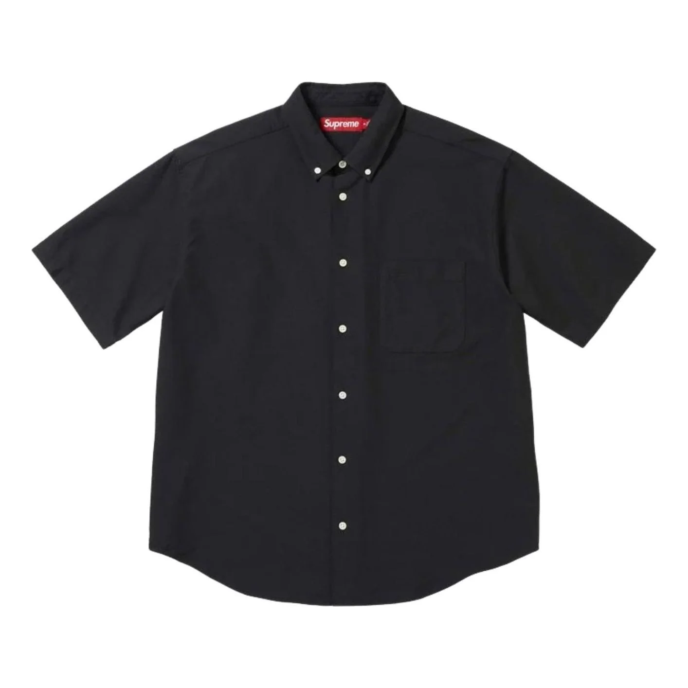Supreme SS26 Loose Fit Oxford S/S Shirt 'Black' SUP-SS26-158-BLK