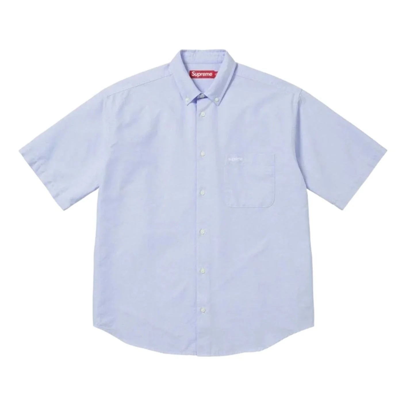 Supreme SS26 Loose Fit Oxford S/S Shirt 'Light Blue' SUP-SS26-158-BLU