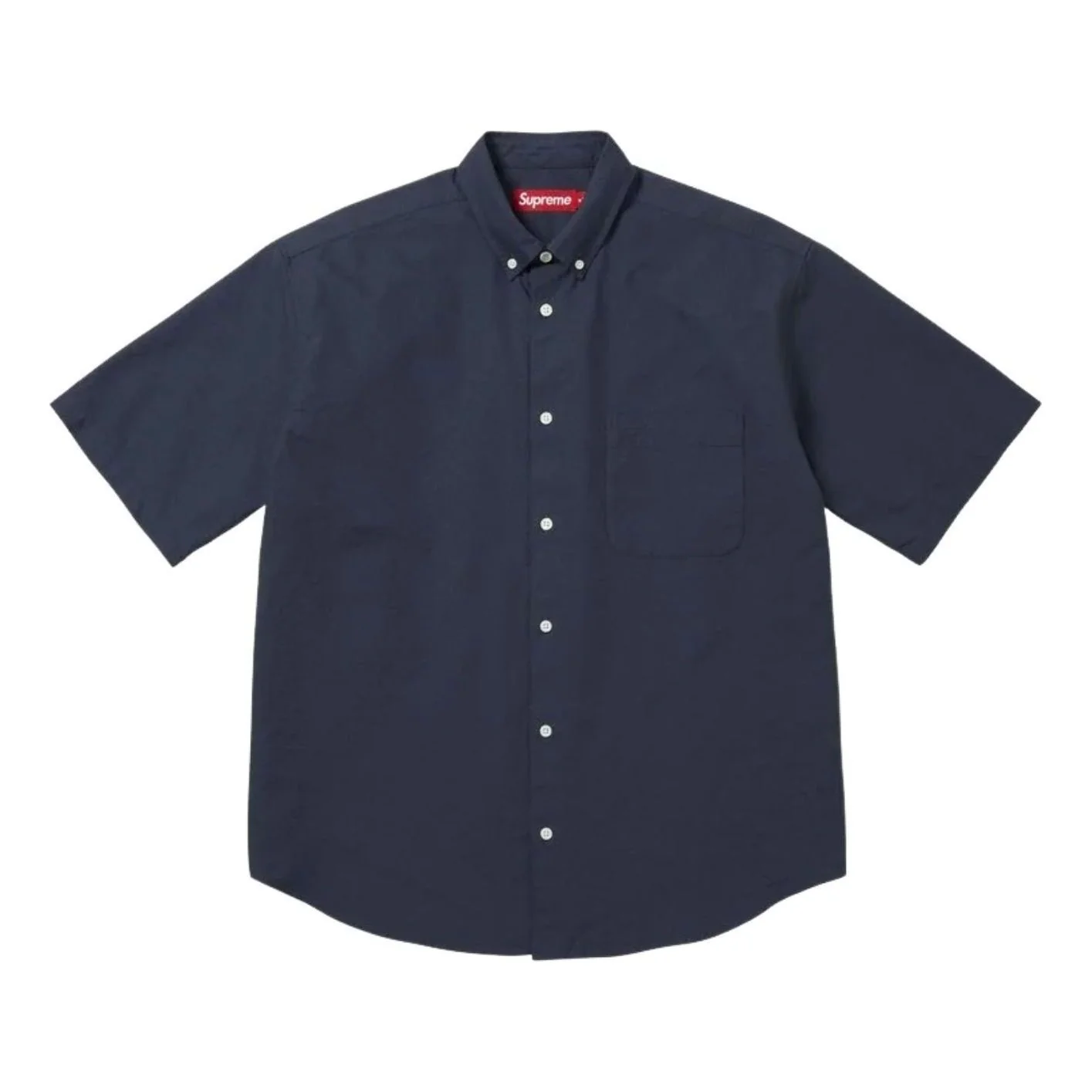 Supreme SS26 Loose Fit Oxford S/S Shirt 'Navy' SUP-SS26-158-NVY