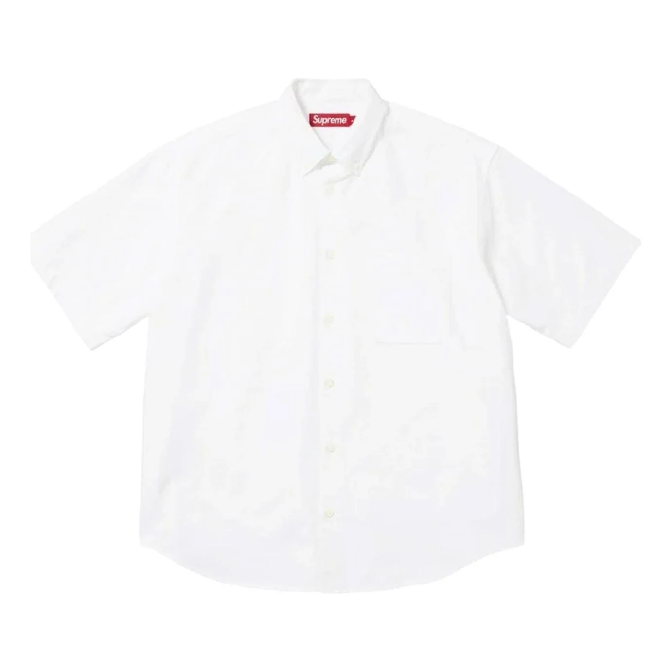Supreme SS26 Loose Fit Oxford S/S Shirt 'White' SUP-SS26-158-WHT