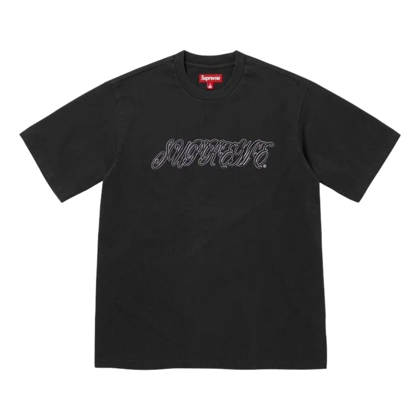 Supreme SS26 Raised Script S/S T-Shirt 'Black' SUP-SS26-180-BLK