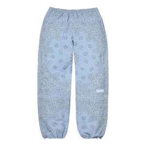 Supreme SS26 Reflective Bandana Track Pant 'Light Blue' SUP-SS26-295-BLU