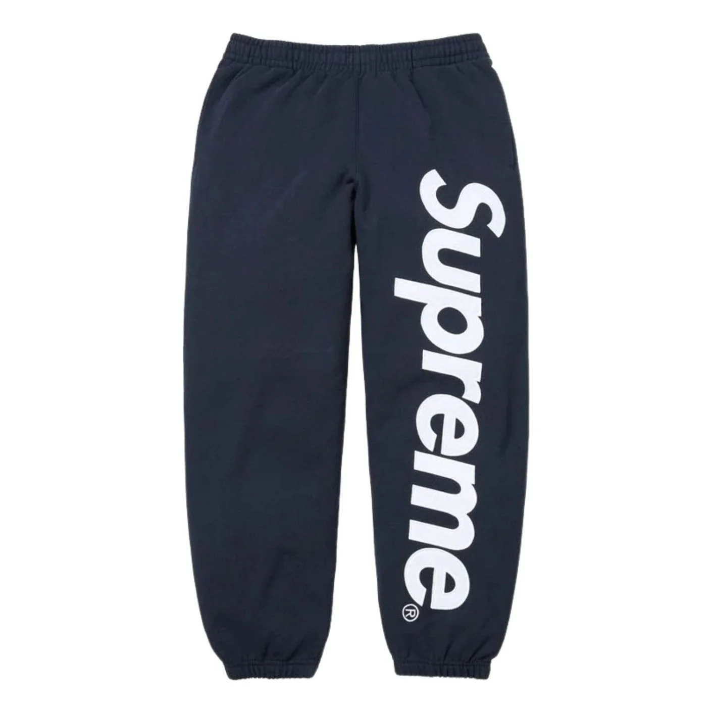 Supreme SS26 Satin Appliqué Sweatpants 'Navy' SUP-SS26-193-NVY
