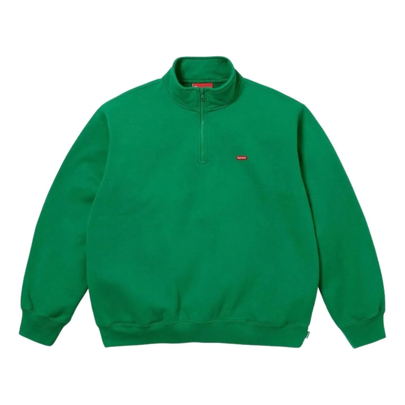 Supreme SS26 Small Box Half Zip Pullover 'Green' SUP-SS26-200-GRN