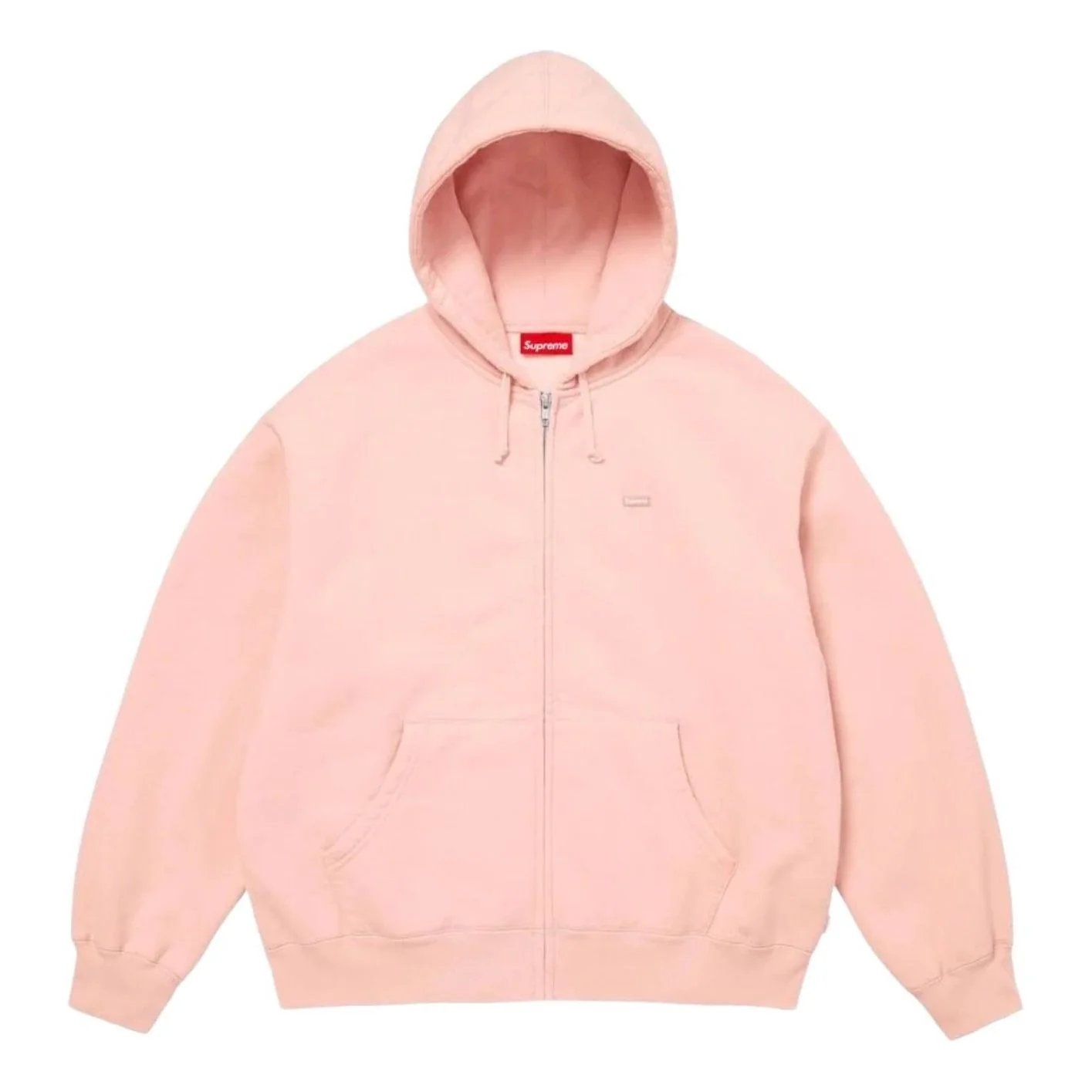 Supreme SS26 Small Box Zip Up Hooded Sweatshirt 'Light Pink' SUP-SS26-122-PNK