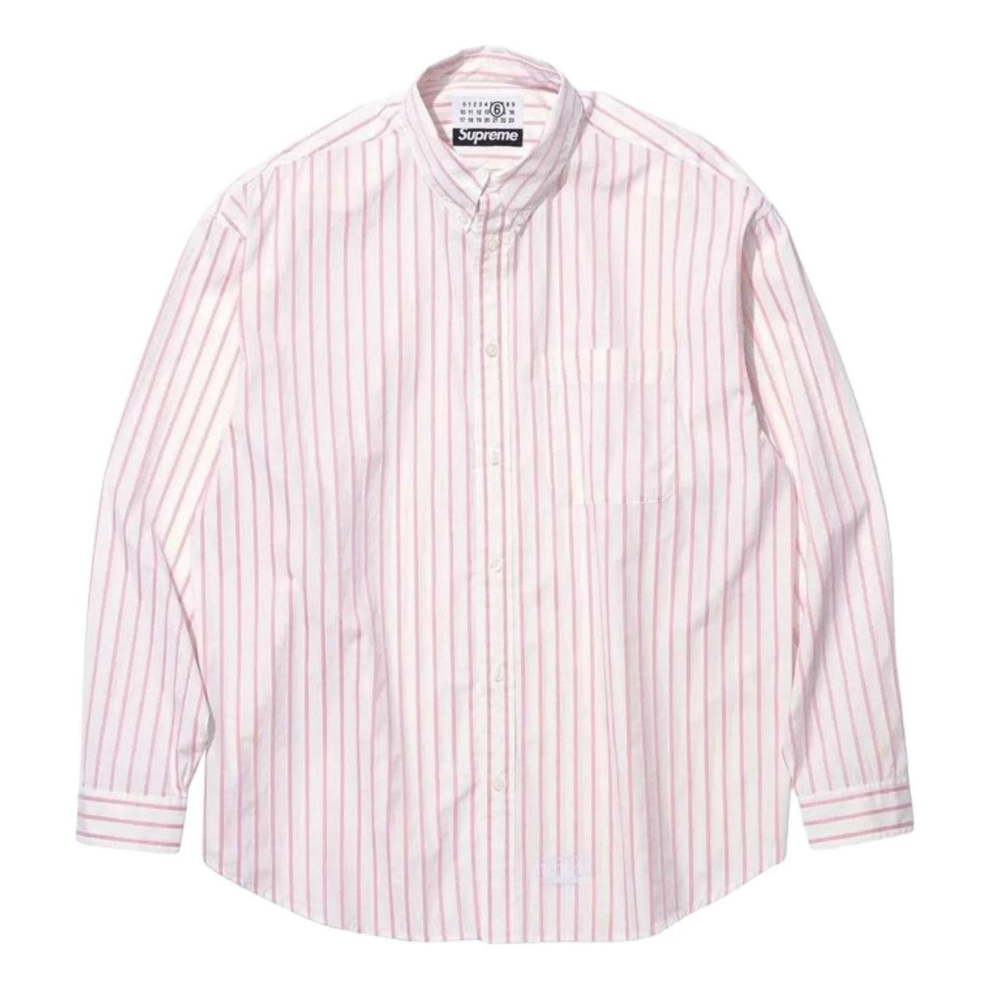 Supreme x MM6 Maison Margiela Stripe Shirt 'Pink' SUP-SS26-109-PNK