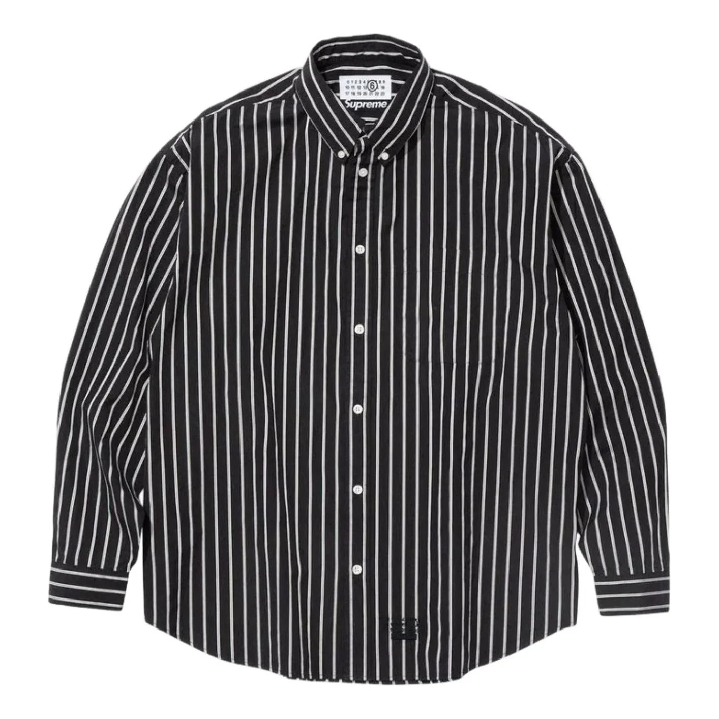 Supreme x MM6 Maison Margiela Stripe Shirt 'Black' SUP-SS26-109-BLK