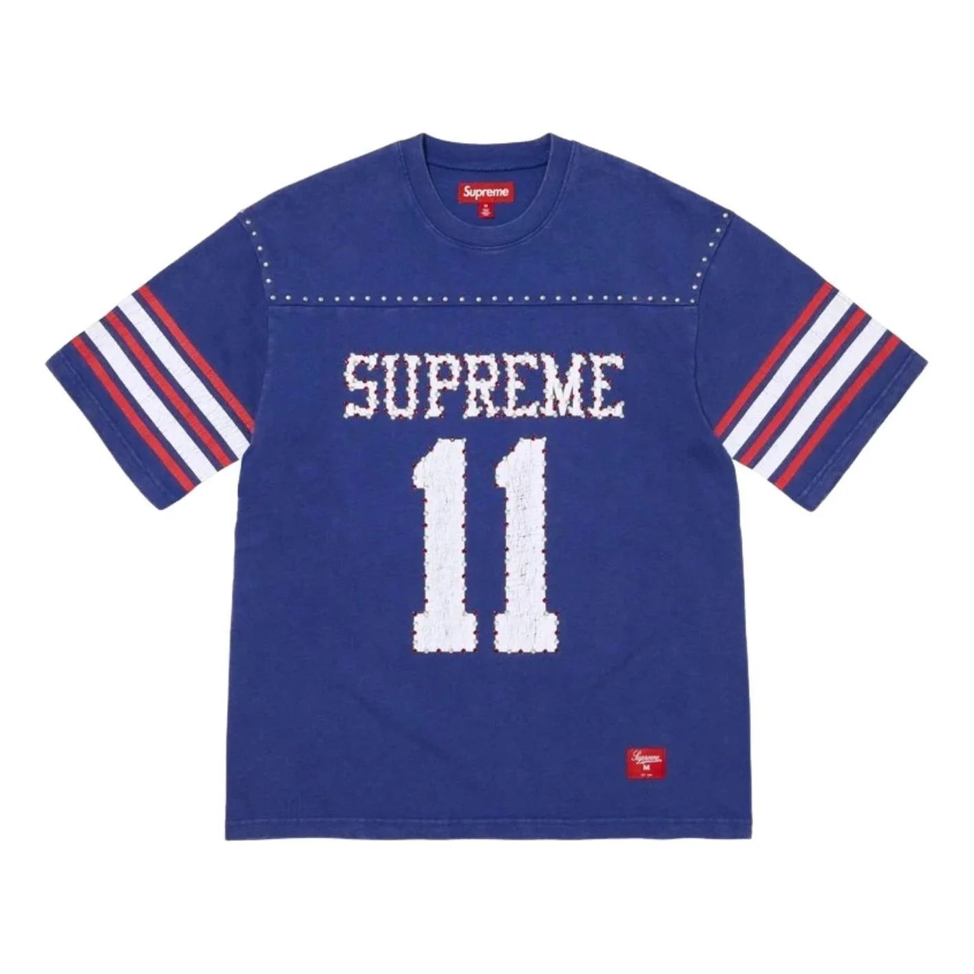 Supreme SS26 Studded S/S Football T-Shirt 'Blue' SUP-SS26-012-BLU