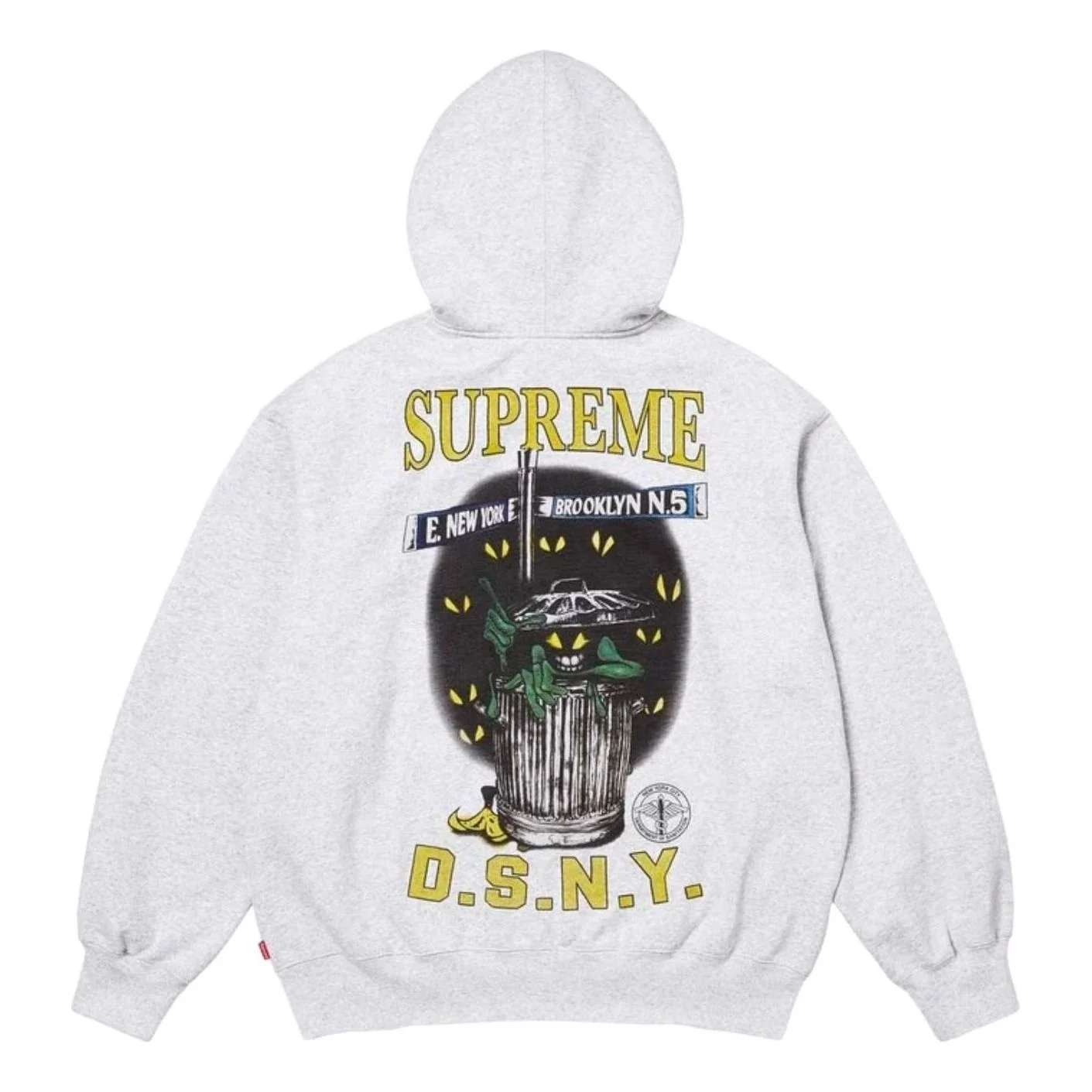 Supreme x DSNY SS26 Zip Up Hooded Sweatshirt 'Ash Grey' SUP-SS26-053-HETRGRY