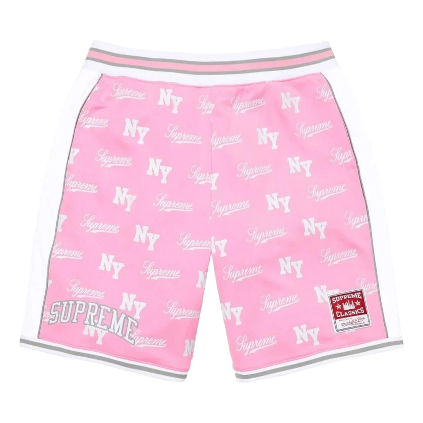 Supreme x Mitchell & Ness SS26 Monogram Basketball Short 'Pink' SUP-SS26-221-PNK