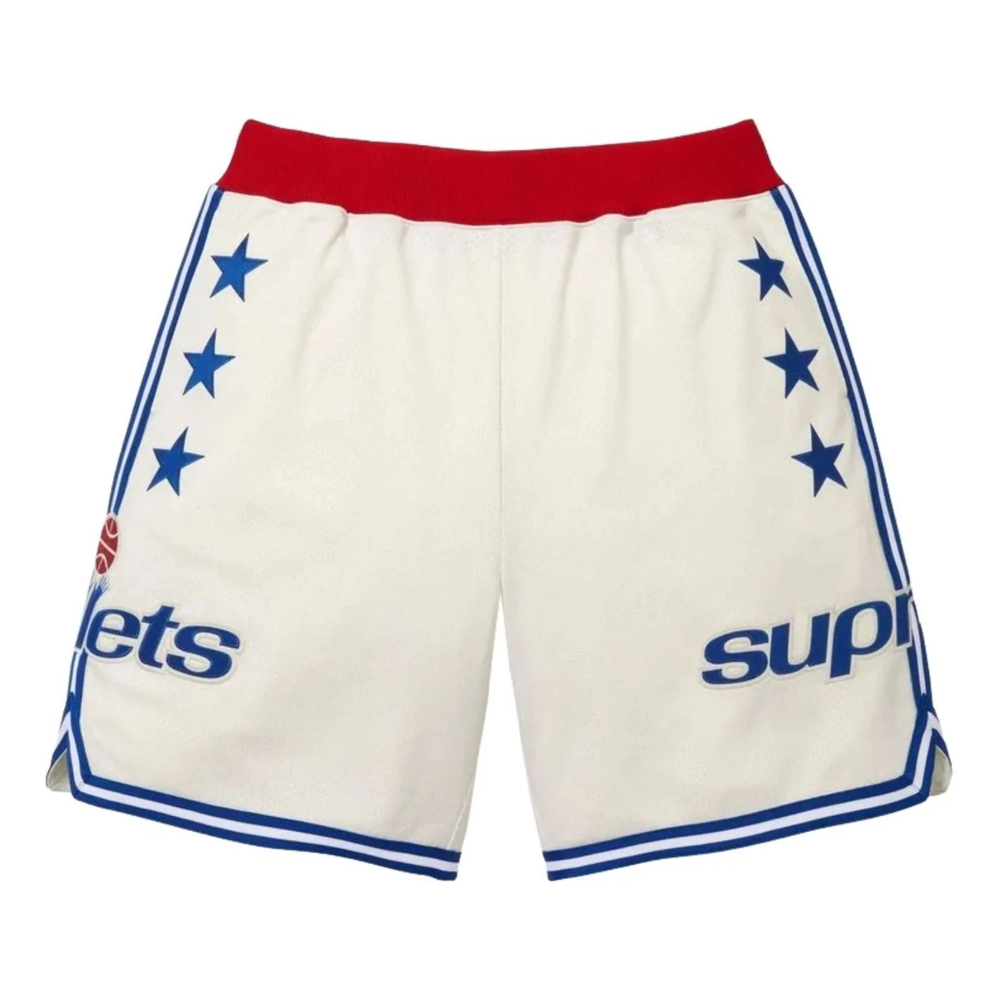 Supreme x Mitchell & Ness SS26 Teams Basketball Short 'White' SUP-SS26-282-WHT