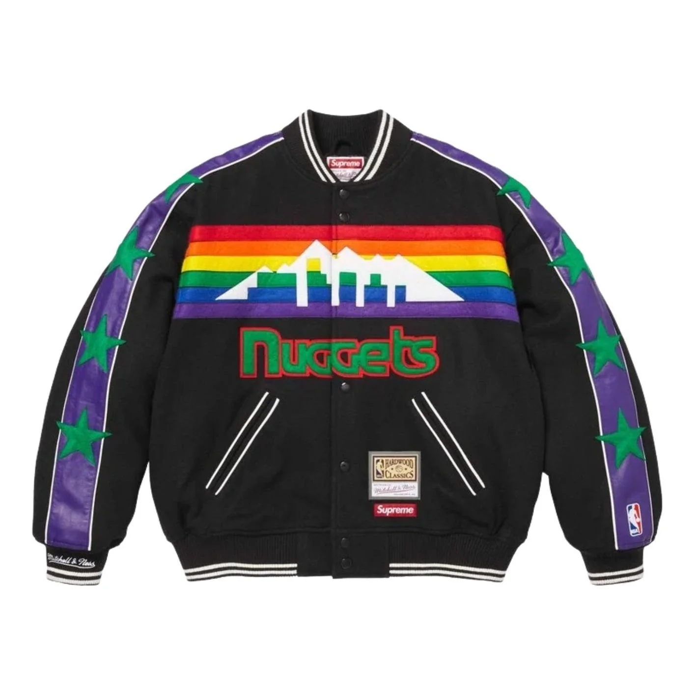 Supreme x Mitchell & Ness SS26 Teams Varsity Jacket 'Black' SUP-SS26-281-BLK