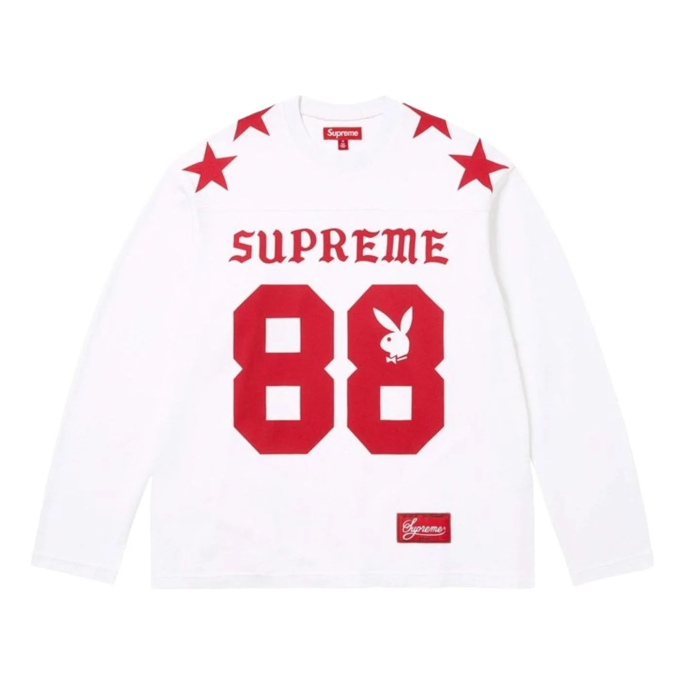 Supreme x Playboy SS26 L/S Football T-Shirt 'White' SUP-SS26-043-WHT