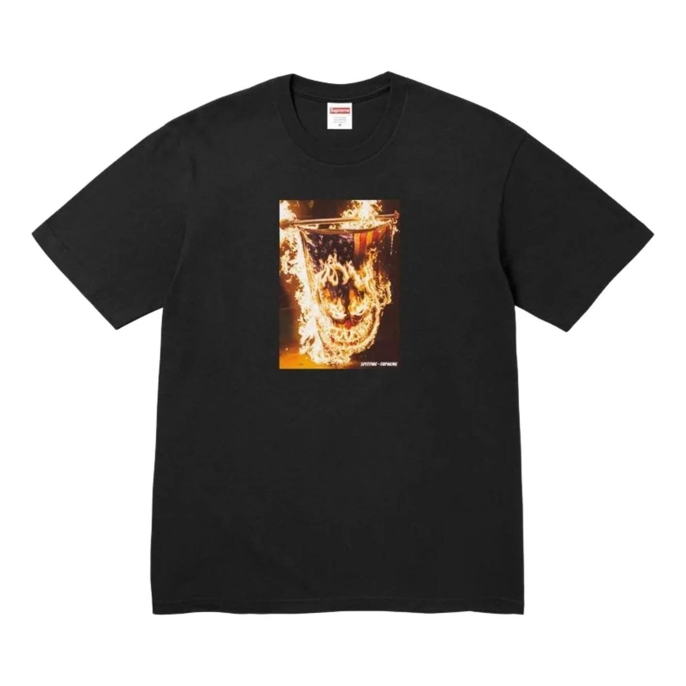 Supreme x Spitfire SS26 Flag T-Shirt 'Black' SUP-SS26-336-BLK