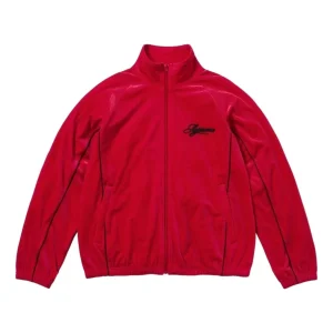 Supreme SS26 Velour Mesh Track Jacket 'Red' SUP-SS26-121-RED