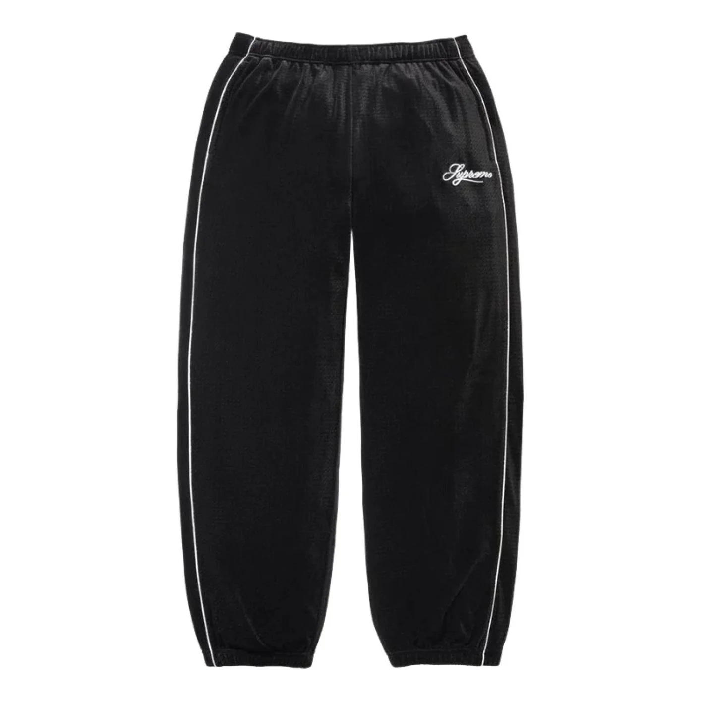 Supreme SS26 Velour Mesh Track Pant 'Black' SUP-SS26-128-BLK