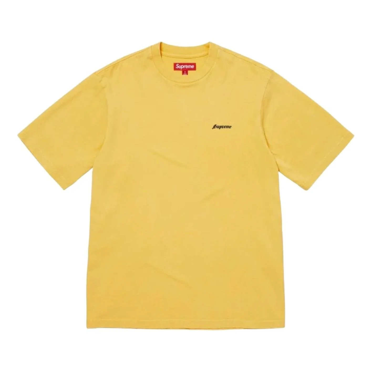 Supreme SS26 Washed S/S T-Shirt 'Yellow' SUP-SS26-306-YLW