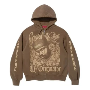 Supreme x DJ Screw SS26 Zip Up Hooded Sweatshirt 'Brown' SUP-SS26-145-BRN