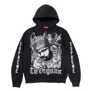 Supreme x DJ Screw SS26 Zip Up Hooded Sweatshirt 'Black' SUP-SS26-145-BLK