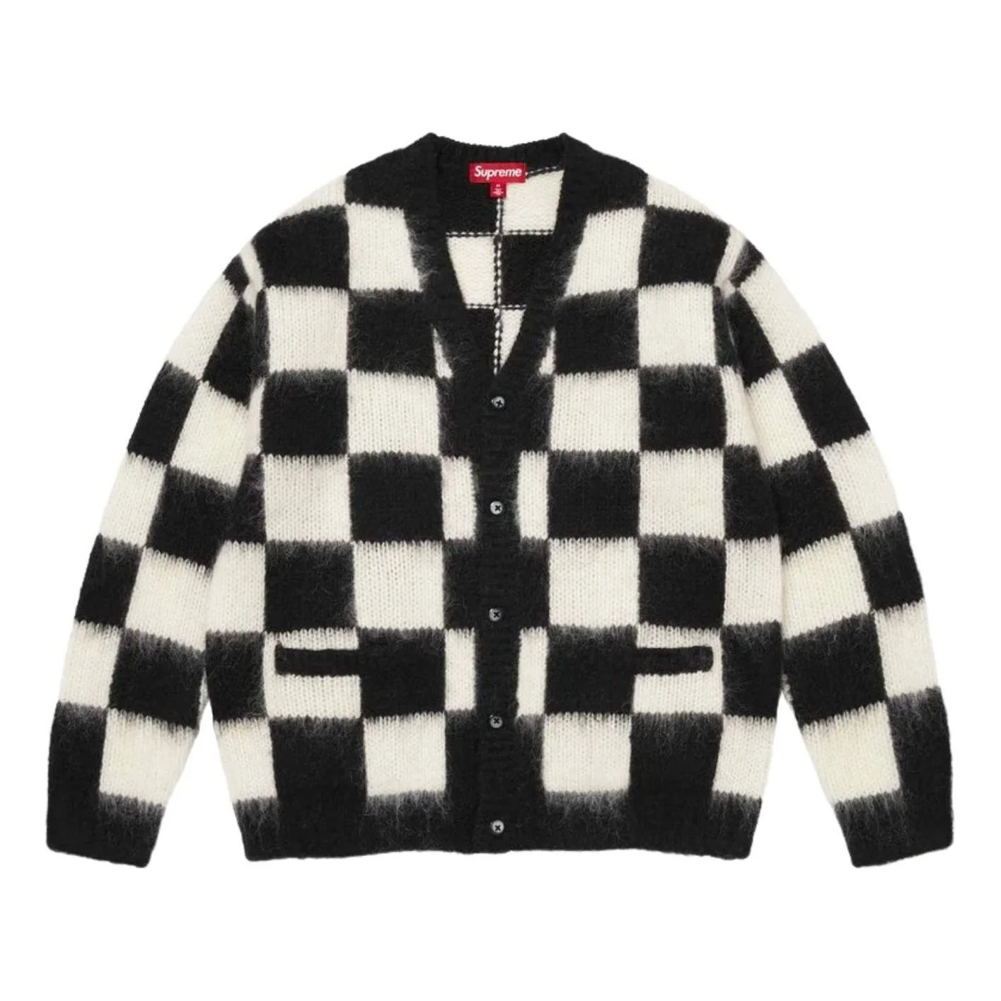 Supreme SS26 Checkerboard Cardigan 'Black' SUP-SS26-307-BLK