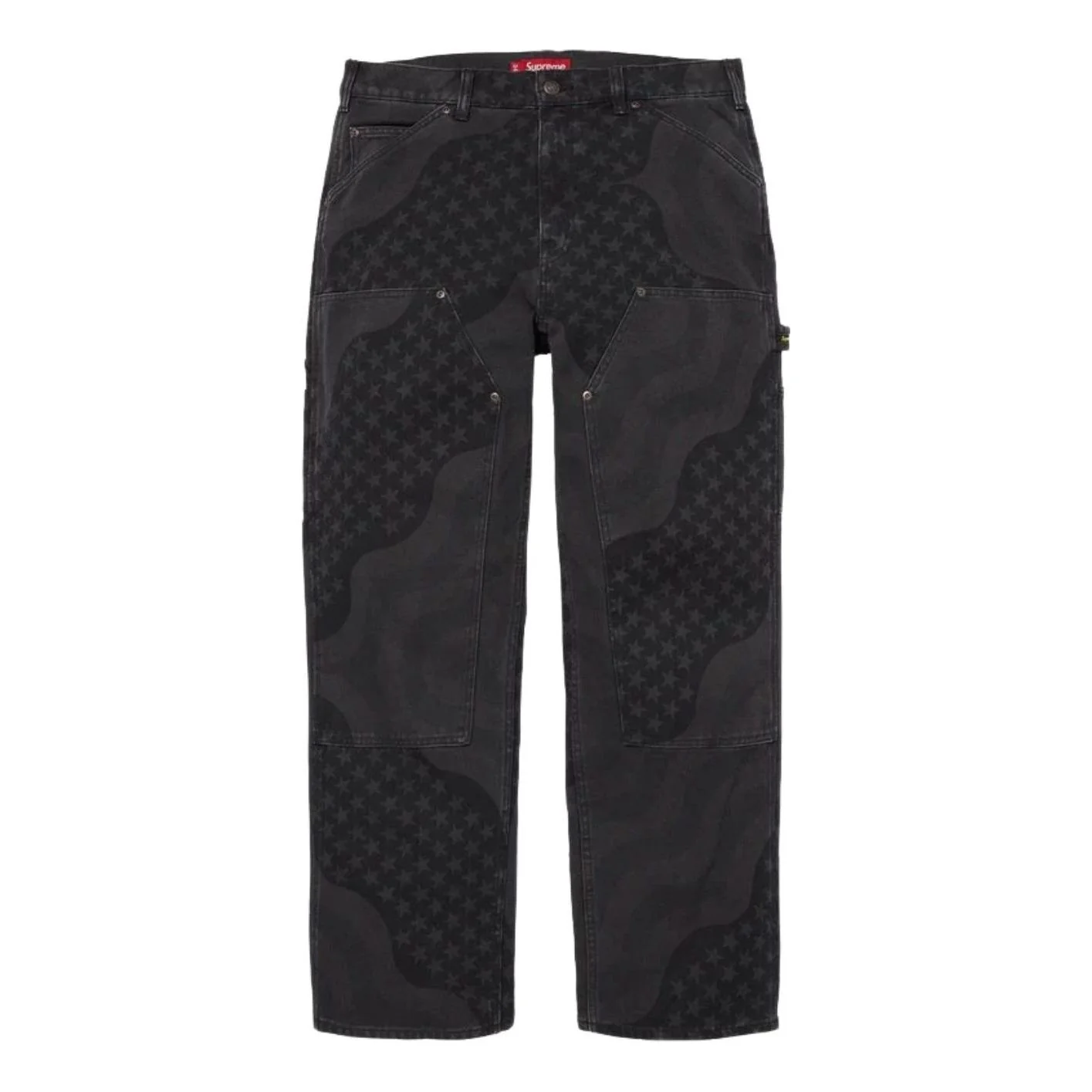 Supreme SS26 Flag Double Knee Painter Pant 'Black' SUP-SS26-131-BLK