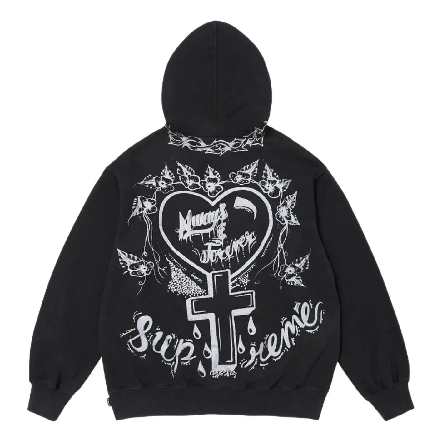 Supreme FW26 Forever Hooded Sweatshirt 'Black' SUP-FW26-012-BLK
