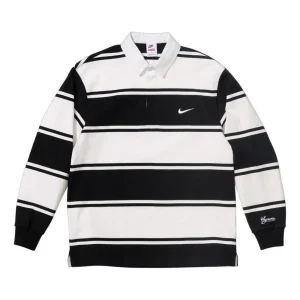 Supreme x Nike Stripe Rugby 'Black' SS25KN1-BLACK