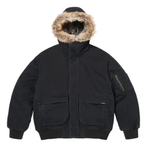 Supreme SS26 Reversible Faux Fur Hooded Work Jacket 'Black' SUP-SS26-004-BLK