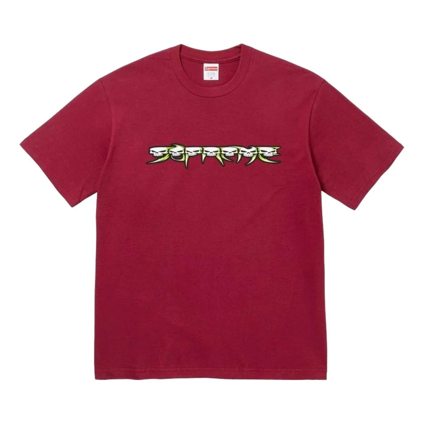 Supreme FW26 Skulls Spellout T-Shirt 'Cardinal' SUP-FW26-004-CDL
