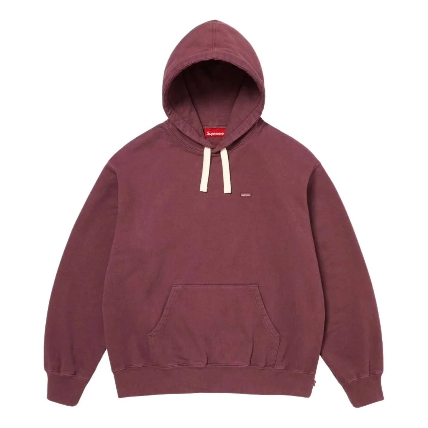 Supreme SS26 Small Box Drawcord Hooded Sweatshirt 'Maroon' SUP-SS26-021-MRN