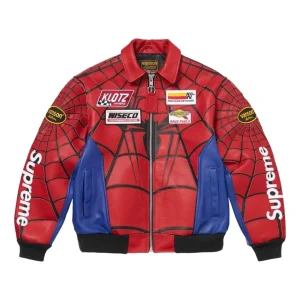 Supreme x Vanson Leathers SS26 Spider-Man Jacket 'Red' SUP-SS26-300-RED