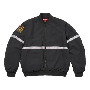 Supreme SS26 Zip-Off Sleeve Reflective Stripe Jacket 'Black' SUP-SS26-137-BLK