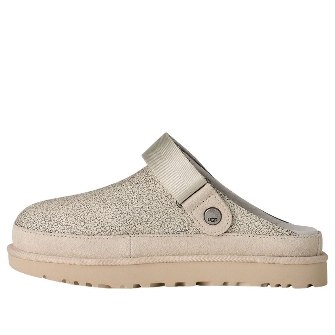 (WMNS) UGG Goldenstar Villa Clog Mules 'Crackle White' 1177853-CRCK
