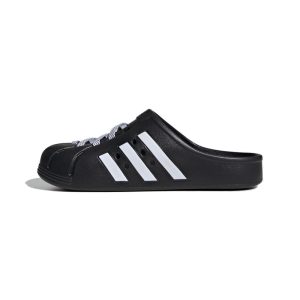 adidas Adilette Clogs Asia Sizing 'Black White' JH9848